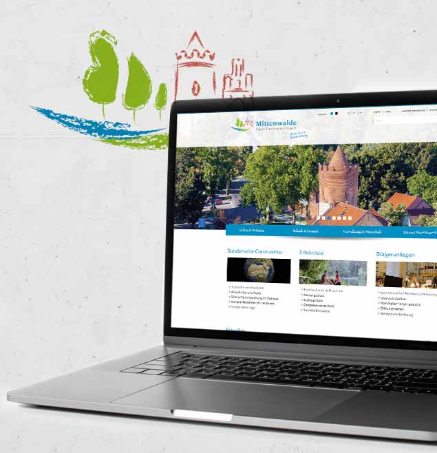 Mittenwalde Teaser Webdesign Programmierung Struktur Beratung Projektmanagement