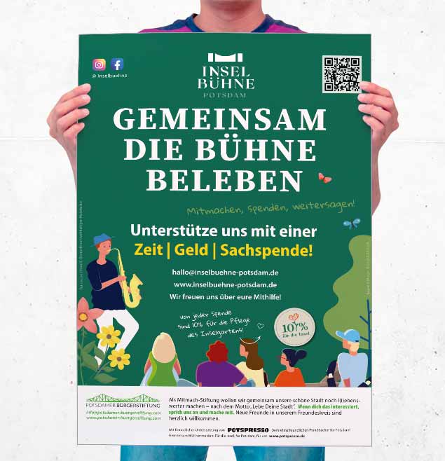 Inselbuehne Potsdam Teaser Schweiger Design Plakate Print Grafikdesign Marketing Webseite